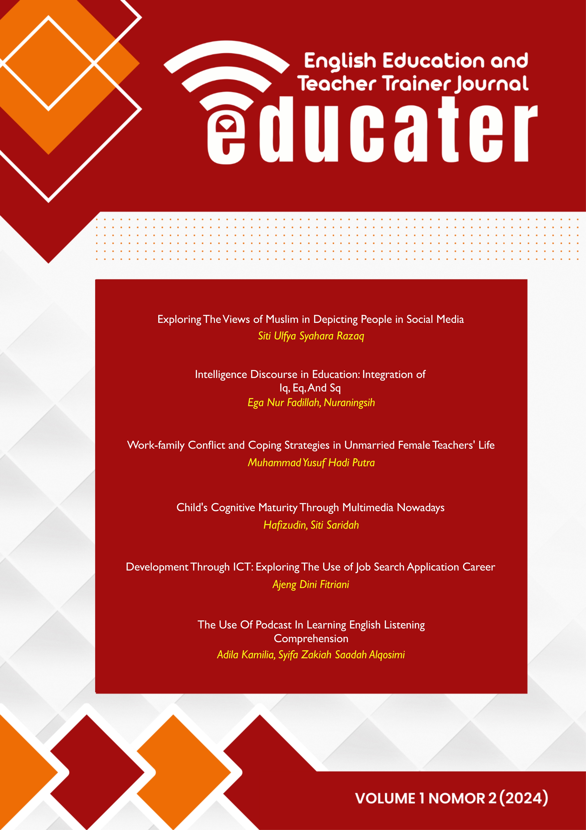 					View Vol. 1 No. 2 (2024): Journal of English Education and Teacher Trainer
				
